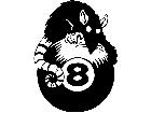  Rat 8 Ball Decal