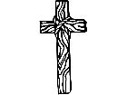  Religion Wooden Cross 1 8 4 V A 1 Decal