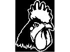  Rooster Head 2 Decal