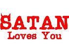  Satan Loves You Decal