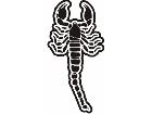  Scorpion Outlined 0 2 3 Decal