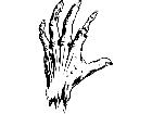  Severed Hand Decal