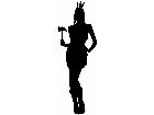  Sexy Indian Native Girl Decal