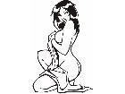  Sexy Lady Beauty Reveal Decal