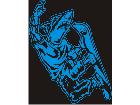 Shark Ski Boarder Decal