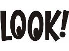  Sign Word 1 6 Look Decal