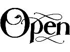  Sign Words Open 2 1 4 V A 1 Decal