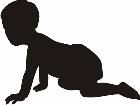  Silhouette Baby Decal