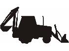  Silhouette Backhoe Decal