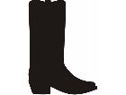  Silhouette Cowboy Boot Decal