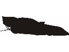  Silhouette Funny Car Decal