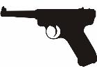  Silhouette Luger Decal