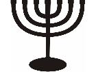  Silhouette Menorah Decal