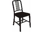  Silhouette Metal Chair Decal