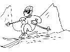  Skiing 0 6 3 V A 1 Decal