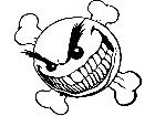  Skull Ball Decal