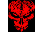  Skull Brains Open Decal