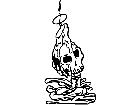  Skull Candle Decal