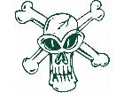  Skull Cartoon 1 1 Decal