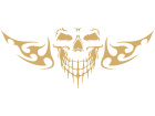  Skull Cool Frontal Flame Decal