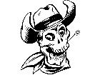  Skull Cowboy 0 6 1 V A 1 Decal