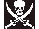  Skull Cross Swords 2 Decal