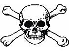  Skull Crossbones 0 5 Decal