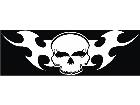  Skull Tribal Blade Decal