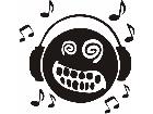  Smiley Music Decal