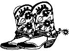  Southwest Cowboy Boots 1 7 7 V A 1 Decal