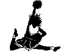  Sports Cheerleader M G P A 1 Decal