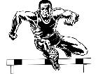  Sports Male Hurdler M G P A 1 Decal