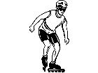  Sports Roller Skater P A 1 Decal