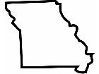  States Missouri Outline Decal
