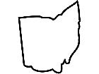  States Ohio Outline Decal