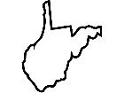  States West Virginia Outline Decal