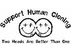  Support Human Cloning Decal