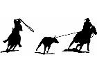  Team Ropers Horses 1 4 3 V A 1 Decal