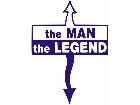  The Man The Legend Decal