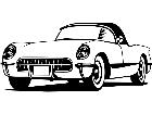  Transportation Classic Corvette D R P A 1 Decal