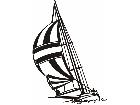  Transportation Sailboat 0 1 P A 1 Decal