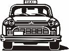  Transportation Taxi P A 1 Decal