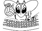  Volleyball Bee Hornet M B 1 Decal