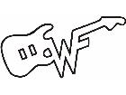  Weezer Guitar Decal