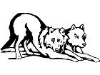  Wolves Bowing Decal