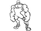  Wrestling Bodybuilder M B 1 Decal