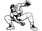  Wrestling Stance M B 1 Decal