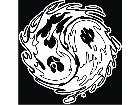  Yinyang Flame Decal