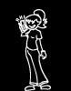 Girls Family Decal 717