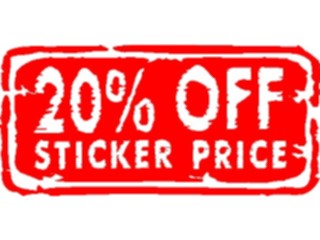 Sticker Custom Preview Image #000100 Advertising Sales Promos20 Off1